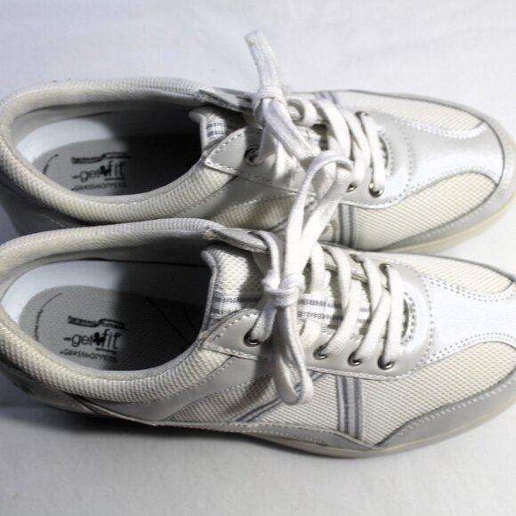 Grasshoppers Get Fit Performance Platform Sneakers, Off-White/Gray, 9M - Picture 5 of 8